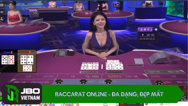 Đa dạng sảnh cược Baccarat online với đội ngũ Dealer xinh xắn